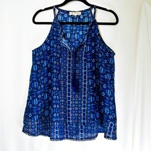 PINK ROSE Women's Large Tank Top